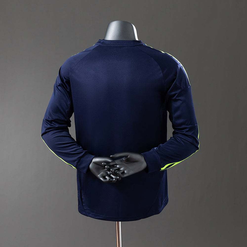 Real Madrid 2012-13 Third Green Long Sleeve Retro Jersey