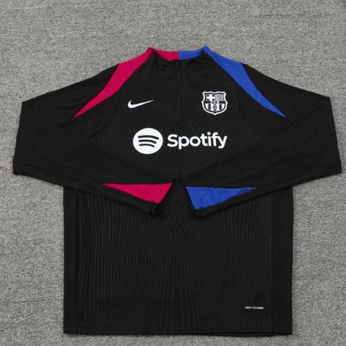 [Premium Quality] FC Barcelona Black Jacket 24-25