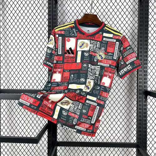 [Premium Quality] Real Madrid Real Madrid Doodle Edition Jersey 2025-26