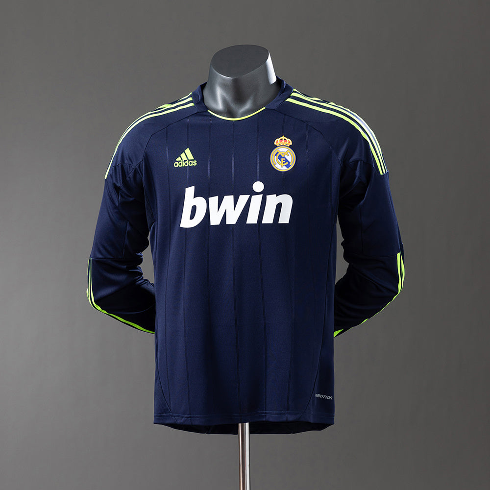 Real Madrid 2012-13 Third Green Long Sleeve Retro Jersey