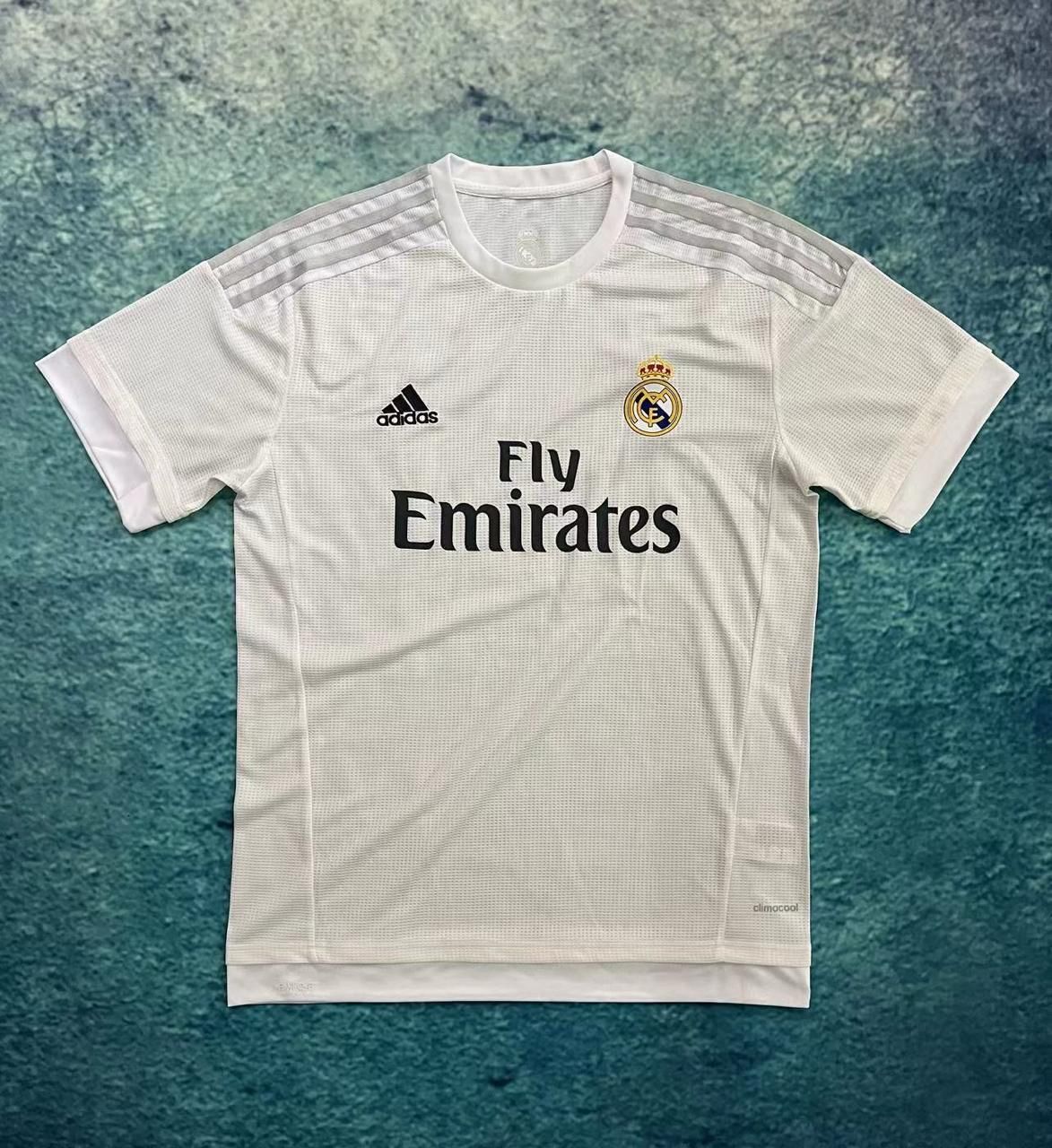 Real Madrid 2016-17 Home White Polo Retro Jersey (Half Sleeve)