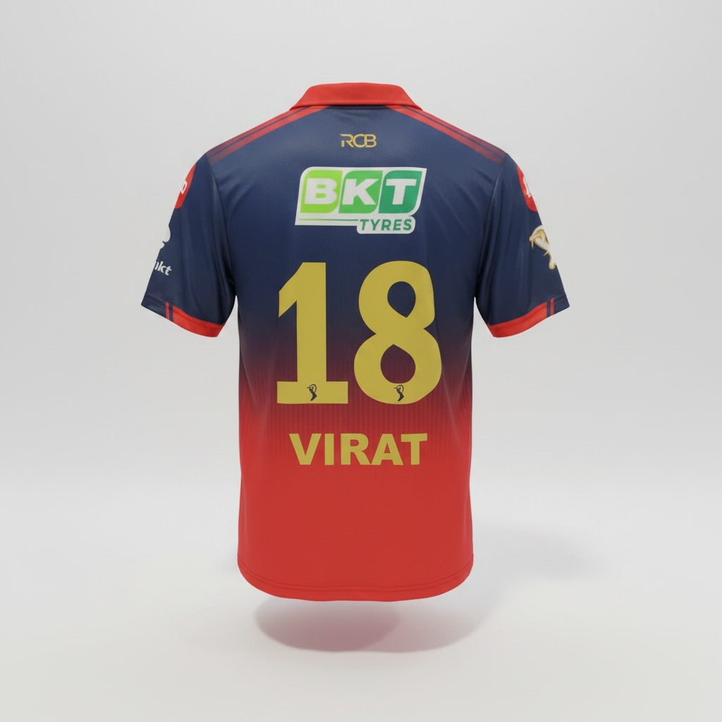 Bangalore Red & Blue 'King 18' Edition - Premium Sublimation Jersey